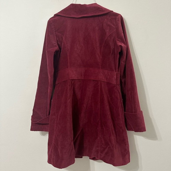 Velvet Mid-Length Coat - Picture 2 of 3